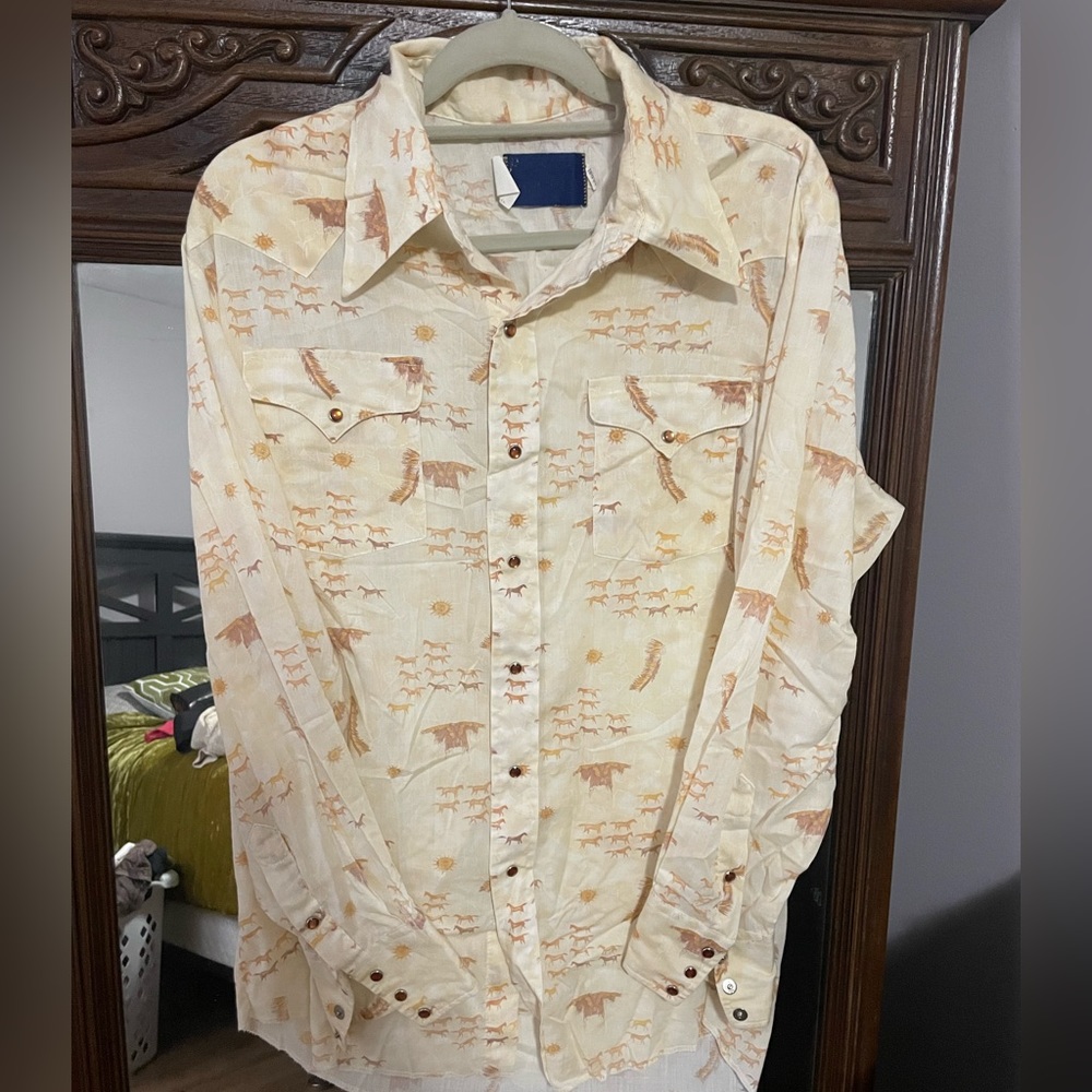 Men’s Vintage Western Pearl Snap